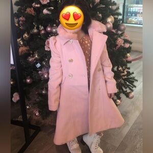 Elegant Pink Women's Coat